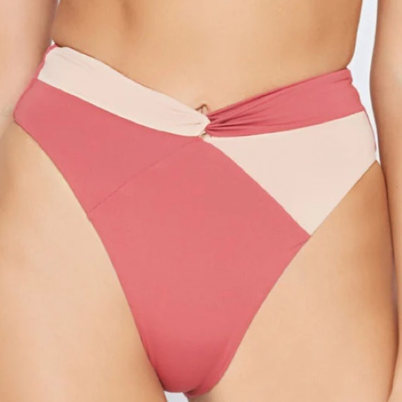 NWT L*Space Nancy Lee Bikini Bottom Brick & Champagne - Picture 3 of 15